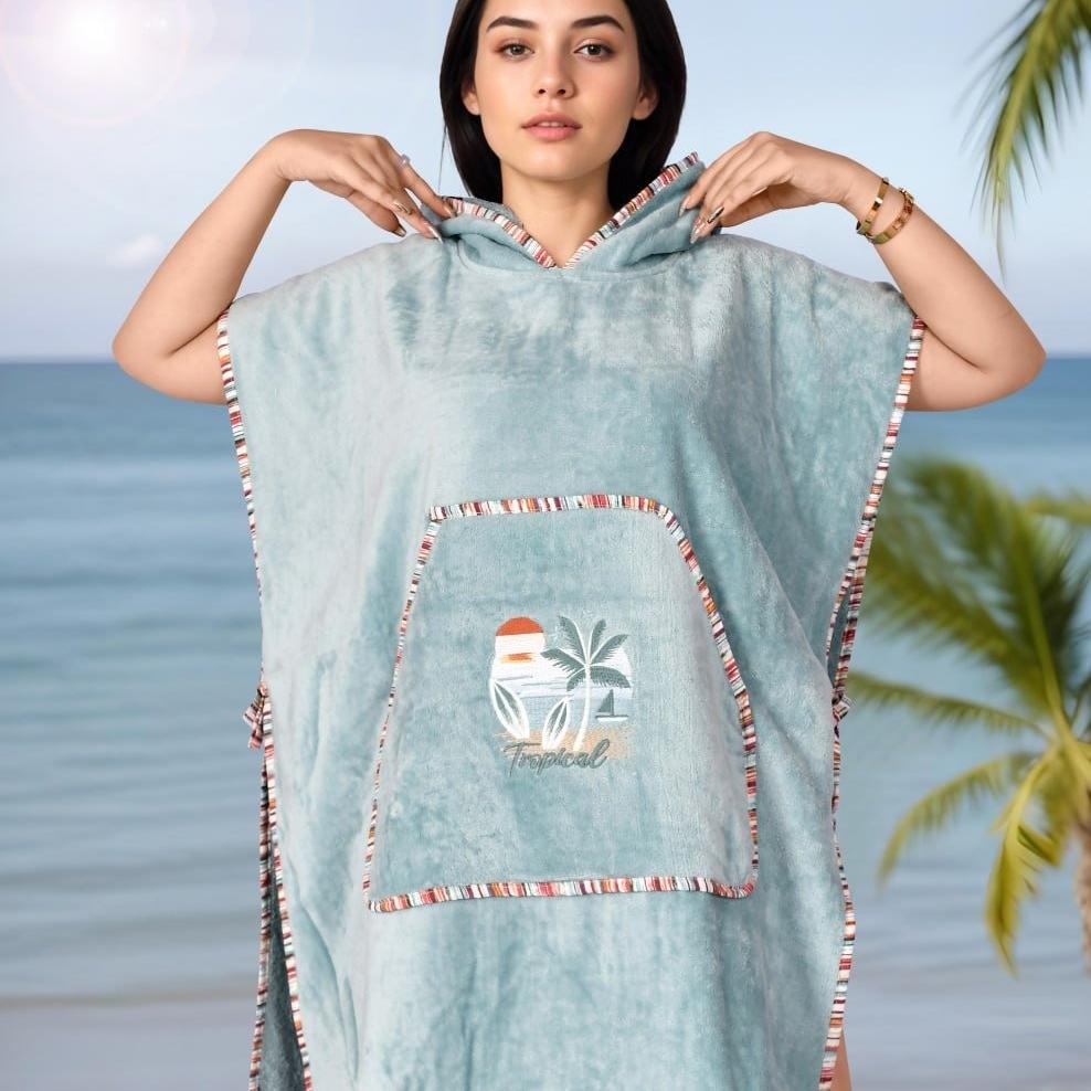Beach Poncho - Tropical